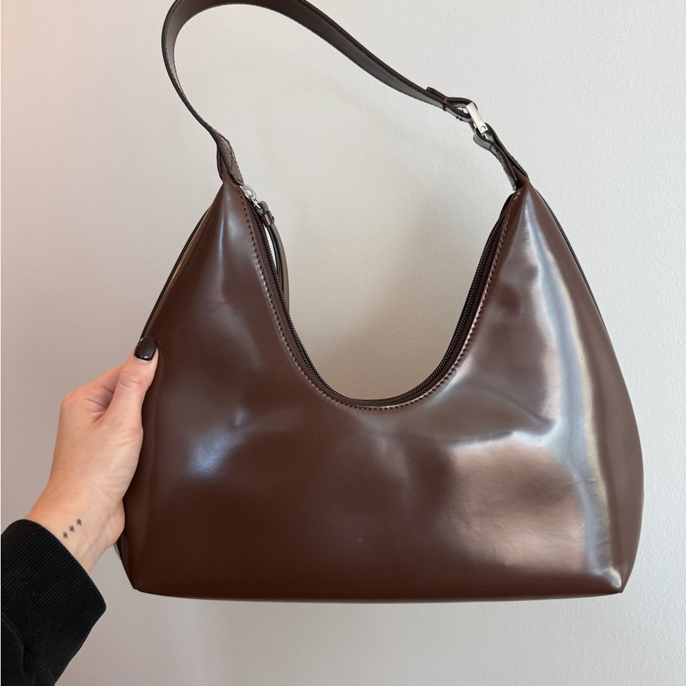 NWT BY FAR Chocolate Brown Amber bag!